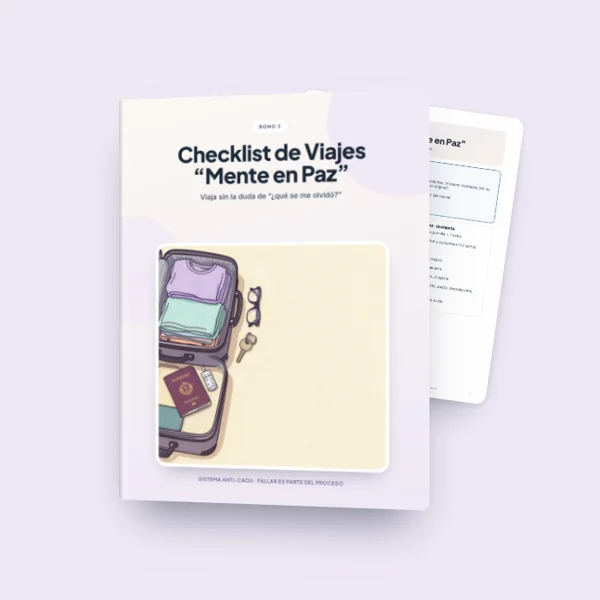 Bono 3: Checklist de Viajes Mente en Paz